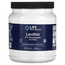 Life Extension Lecithin 라이프 익스텐션 레시틴 1 000mg 454g(16oz), 1개, 기본