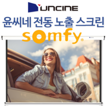 윤씨네 솜피모터 전동스크린 EV-100 빔스크린 스크린, V-EV80 (80인치) 무선리모컨 (체결후 익일출고) 솜피