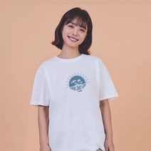 키밍 BEACH 야자수 해변 여름시밀러룩 면반팔티