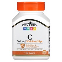 21세기센트리 로즈힙 비타민C 500mg 110정 아스코르브산, 1개, 500 mg, 500 mg