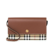 Burberry [명품]23FW 버버리 디테처블 한나 체크 크로스백 WOC 805..
