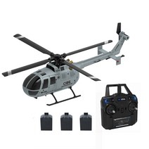 RC ERA C186 BO-105 2.4G 4CH 6-Axis Gyro Altitude Hold Flybarless RC Helicopter RTF RC 헬리콥터, 1 Battery