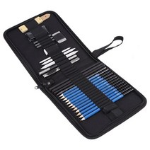 콩테 찰필 목탄 스케치 드로잉 화방 드로잉 페인팅 스케치 키트 연필 지우개 세트 아티스트 초심자를위한 숫돌 학생 문구 스케치 미술 용품, 검은색