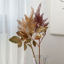 글리터 블링펄 갈대 싸리 크리스마스 홈 장식 조화 2color, 브론즈