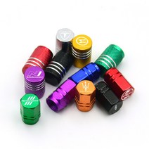 [가오] 전차종 로고 엠블럼 휠 타이어 밸브캡 커버 몰딩 장식 플레이트 튜닝 용품, B육각-그린