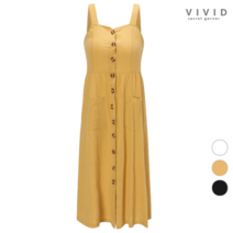 VIVID SG VIVID SG 썸머 단추장식 나시 원피스 VS126C10006