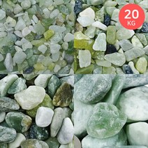 마이플랜트 [마이플랜트]옥자갈 20kg 대포장 어항 돌 수경재배 전원주택 화단 마당 테라스 정원 인테리어 백자갈, 5호(20~25mm)