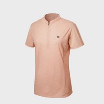 코오롱스포츠 여성 강연 반팔 집업 티셔츠 흡속 습건 암홀 MESH 소재 청량한 라이트살먼 JKTCM20402LSL