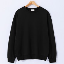 후앙스 베이직 루즈핏 기모 맨투맨 티셔츠 DLRT-6048