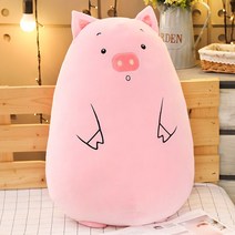 CUTEQUEEN 캐릭터 동물 쿠션 바디필로우인형 충전재 쿠션, 돼지, 90cm