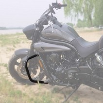 GV650 미라쥬 튜닝파츠 엔진가드 범퍼, 블랙, 1개