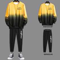 스포츠 정장 남성 봄과 가을 캐주얼 스웨터 의류 세트 트레이닝복 상하의세트