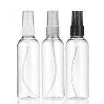 허브스프레이 50 60 80 100ml 스프레이용기, 투명용기 검은색캡