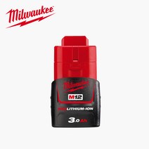 밀워키 리튬이온 배터리 M12B3 12V 3.0AH, 1개