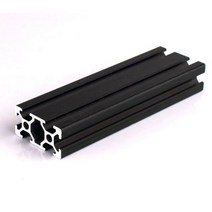 2020 2040 3030 2080 알루미늄 프로파일 100 200 300 350 400 450 500 550 600 mm 선형 레일 압출 CNC 3D 프린터 부품, 250mm, T-2040 black