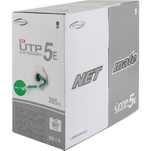 인터넷 통신 랜선 CAT.5E UTP 케이블 305m (단선/그린) 넷매이트NMC-UTP28T