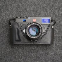 LEICA M10 카메라 Mr.Stone 핸드 메이드 정품 가죽 케이스 비디오 하프 백 바디 수트, 한개옵션1, 10 Black Handle
