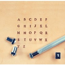 가죽각인펀치 문자 마킹 스탬프 알파벳 숫자 4mm