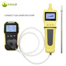 펌프 멀티 4 IN 1 가스 감지기 미터 O2 H2S CO LEL 황화수소 일산화탄소 가연성/CH4 누출, with pump