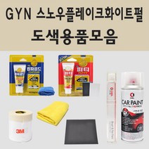 쉐보레 GYN 스노우플레이크화이트펄 2개세트 자동차 차량용 붓펜 카페인트 도색 스프레이 캡티바 말리부 트랙스 아베오, 02.스프레이: GYN 2개세트 (당일발송)