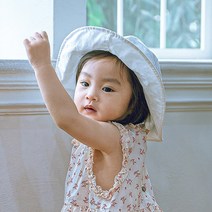 돌아기 유아 와이어 양면 벙거지 모자 (1세-6세)