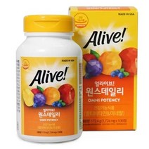 얼라이브 원스데일리 멀티비타민 1 724MG X 100정, 상세페이지 참조, 상세페이지 참조