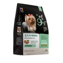 목우촌 전연령용 오리 펫9단 요크셔테리어 전용사료, dcuk(오리), 4개, 1.8kg