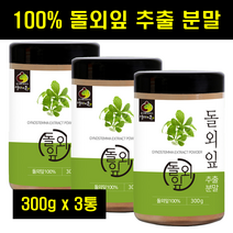 돌외잎 추출 분말 돌외 추출물 가루 파우더 돌외차 밀폐용기 100% 100프로 100퍼센트 300g 3통