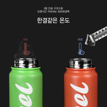 텀플러 겨울 등산용 소형 헬스 사무실 대형 새지않는 안새는 보온병 텀블러, 아무르보틀630ml(그린)