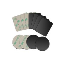 메탈플레이트 무광 자석 마그네틱 거치대, 원형블랙 DC001399