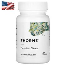 Thorne Research 쏜리서치 시트르산포타슘 구연산칼륨 시트르산칼륨 90캡슐 류신 Potassium Citrate Leucine, 90개, 1팩