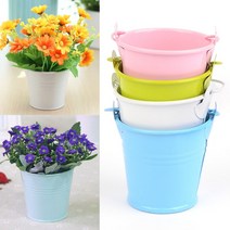 양철화분 미니조화화분 인테리어미니화분, 핑크