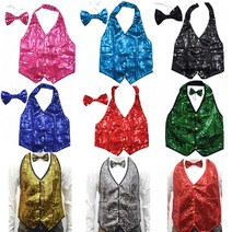 웨이터조끼(성인용L XL)스팡클조끼 반짝이조끼 웨이터조끼(성인용L XL), 라이트블루XL, 1개