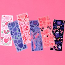 반짝반짝 하우스 파티 다꾸 씰스티커, 블루페일로즈살롱