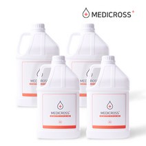 메디크로스 4L 대용량 500ml 스프레이 다용도 소독수 세균제거 살균소독제 차아염소산수, 4개