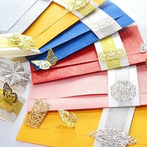 현금 예단봉투 결혼식답례봉투 답례금 용돈 감사장 돌잔치 상품권 환갑 은꽃 블루