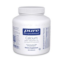 Pure Encapsulations 퓨어 인캡슐레이션 칼슘 위드 비타민 D3 180정 Calcium with Vitamin, 1개, 상세 설명 참조0