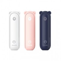 시원 c.one 3in1 탁상용 접이식 미니 베어 휴대용 선풍기 보조배터리 손전등, 3in1미니베어-핑크
