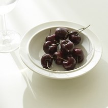 오발볼 타원형접시 스파게티접시 오벌플레이트 파스타볼 디저트 브런치그릇, 크림 화이트