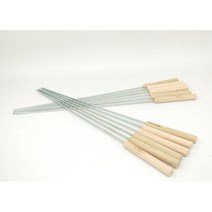 나무손잡이 꼬치구이 꼬챙이 41cm 24P BBQ 마시멜로