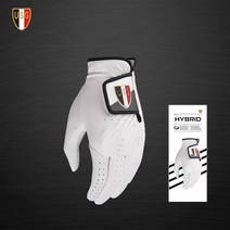 USG HYBRID 반양피 남성 골프장갑 / 왼손, 화이트