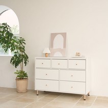 더웜하우스 테플리 3단 5단 와이드 수납 광폭 서랍장 800 1200, 테플리 3단 1200, 화이트