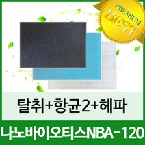 [필터테크] 나노 NBA-120 공기청정기필터호환 1년세트, 상세 설명 참조