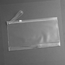 베이직 지퍼 투명 10p세트 파우치, 1개
