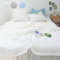이즈베딩 아이리스 선염 시어서커 아사 순면 여름이불 여름 차렵이불 SS/Q/K