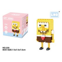 스폰지 밥 네모 바지 만화 빌딩 블록 애니메이션 피규어 패트릭 스타 오징어 촉수 미니 액션 피규어 선물, 230