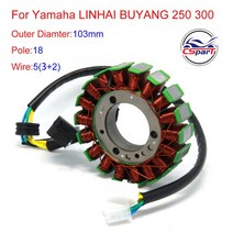 ATV 부품 93mm 103mm 18 코일 마그네토 고정자 Majesty YP250 ROKETA MC-54B Linhai VOG 257 260 300 LH170, 02 103mm