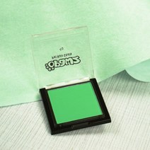 POMTOR 애견 강아지 고양이 볼터치 화장 염색 미용 반려동물 헤어초크 블러셔+ (물고기비늘 걸레 증정 이벤트), 펫 블러셔-그린 4g(염색브러쉬)개