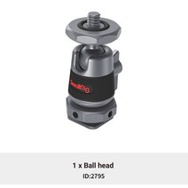 SmallRig 1/2 Buah Kepala Bola Mini dengan Dudukan Sepatu DINGIN 양 Dapat Dilepas Lampu 모니터 Akseso, 01 1pc
