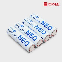 [다이소]네오셀 알카라인건전지 LR6(AA) 4개입-55569